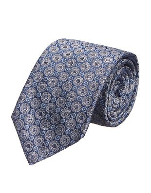 Галстук удлиненный Bernd Hennes цветочный орнамент, 8,5 см | купить в интернет-магазине Olymp-Men