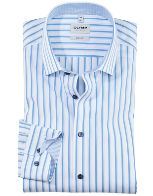 Рубашка в полоску мужская OLYMP, body fit | купить в интернет-магазине Olymp-Men