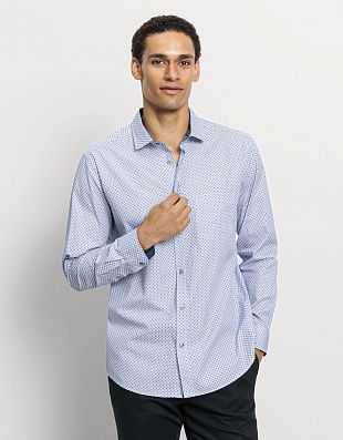 Рубашка мужская OLYMP хлопковая с принтом | купить в интернет-магазине Olymp-Men