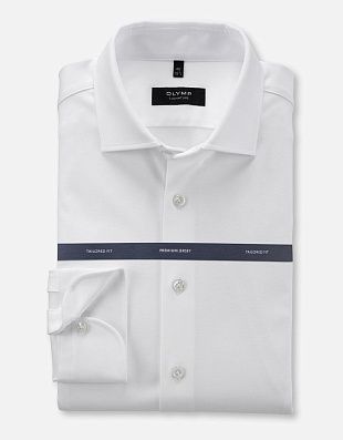 Рубашка мужская трикотажная Signature белая однотонная