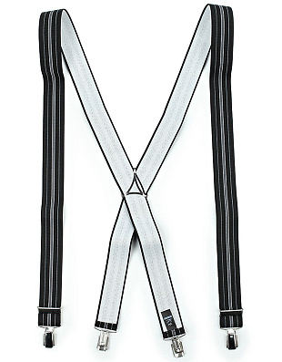 Черные мужские подтяжки в полоску | купить в интернет-магазине Olymp-Men