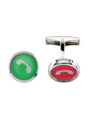 Запонки прикольные, телефонный вызов - сброс | в интернет-магазине Olymp-Men