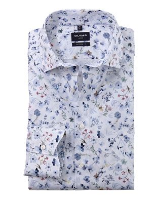 Рубашка мужская с цветочный принтом OLYMP Luxor, modern fit | купить в интернет-магазине Olymp-Men