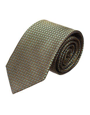 Галстук удлиненный жёлтый жаккард Bernd Hennes, 8,5 см | купить в интернет-магазине Olymp-Men