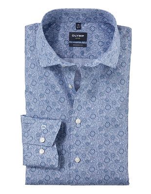 Рубашка мужская с рисунком огурцы OLYMP Luxor, modern fit | купить в интернет-магазине Olymp-Men