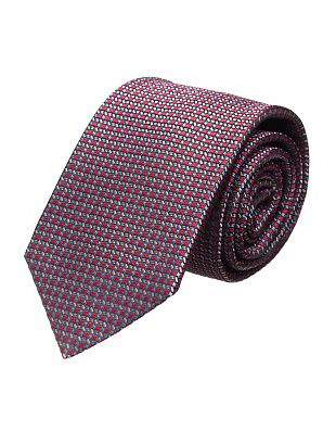 Галстук удлиненный Bernd Hennes с бордовым рисунком, 8,5 см | купить в интернет-магазине Olymp-Men
