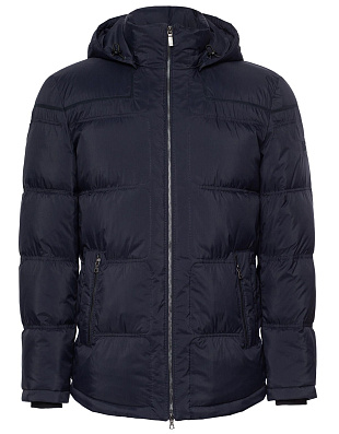 Стеганый пуховик средней длины с фигурным низом | купить в интернет-магазине Olymp-Men