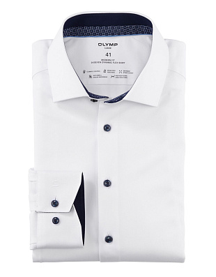 Рубашка OLYMP Luxor 24/7, modern fit, климат-контроль, на высокий рост | купить в интернет-магазине Olymp-Men