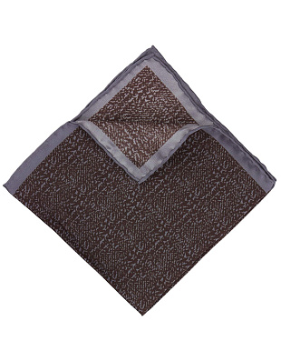 Платок в карман пиджака Olymp из коричневого шёлка | купить в интернет-магазине Olymp-Men