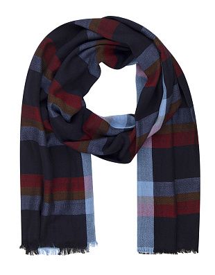 Шарф Lindenmann в сине-красную клетку | купить в интернет-магазине Olymp-Men