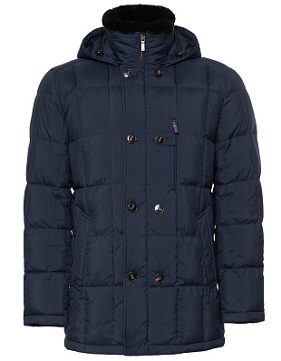 Пуховик Meucсi с капюшоном, меховым воротником | купить в интернет-магазине Olymp-Men