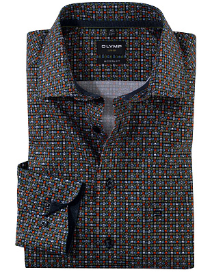 Рубашка мужская с принтом OLYMP Luxor, modern fit | купить в интернет-магазине Olymp-Men
