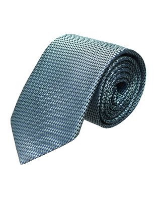 Галстук удлиненный серый жаккард Bernd Hennes, 8,5 см | купить в интернет-магазине Olymp-Men