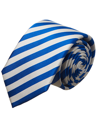 Галстук в голубую полоску Bernd Hennes, 7 см | купить в интернет-магазине Olymp-Men