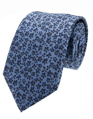 Галстук широкий с цветочным рисунком удлиненный Bernd Hennes, 8,5 см | купить в интернет-магазине Olymp-Men