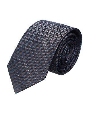 Галстук удлиненный Bernd Hennes с голубым принтом, 8,5 см | купить в интернет-магазине Olymp-Men