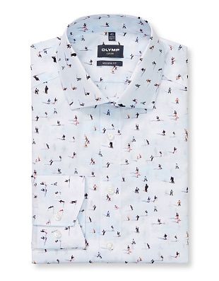 Рубашка с дизайнерским принтом OLYMP Luxor, modern fit | купить в интернет-магазине Olymp-Men