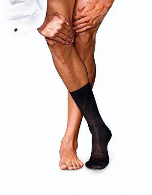 Носки шёлковые чёрные мужские FALKE | купить в интернет-магазине Olymp-Men