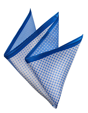 Платок голубой в карман пиджака Bernd Hennes | купить в интернет-магазине Olymp-Men