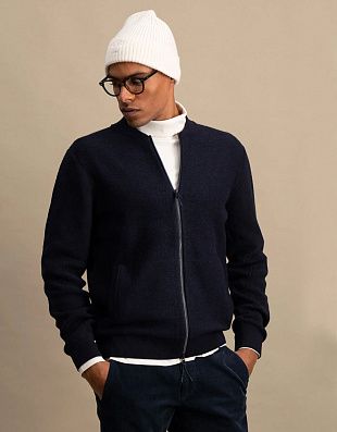 Кардиган на молнии Fynch-Hatton комбинированный | купить в интернет-магазине Olymp-Men