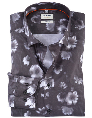 Рубашка мужская OLYMP с рисунком, body fit | купить в интернет-магазине Olymp-Men