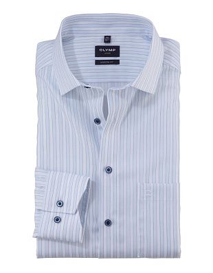 Сорочка мужская в полоску OLYMP Luxor, modern fit | купить в интернет-магазине Olymp-Men