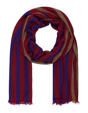 Шарф мужской Lindenmann в красную полоску | купить в интернет-магазине Olymp-Men