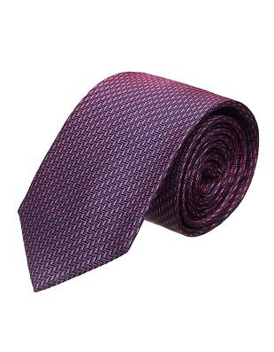 Галстук удлиненный с розовым принтом Bernd Hennes, 8,5 см | купить в интернет-магазине Olymp-Men