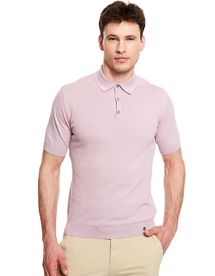 Поло мужское сиреневое на пуговицах Gratude | купить в интернет-магазине Olymp-Men