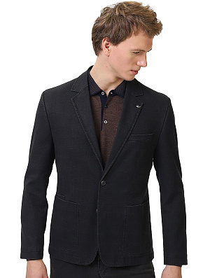 Пиджак хлопковый мужской в клетку, 2 шлицы | купить в интернет-магазине Olymp-Men