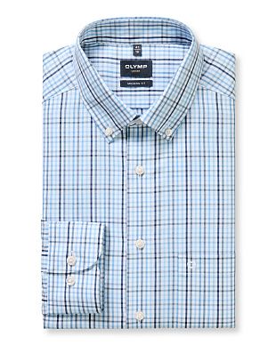 Сорочка в клетку OLYMP Luxor полуприлегающая | купить в интернет-магазине Olymp-Men