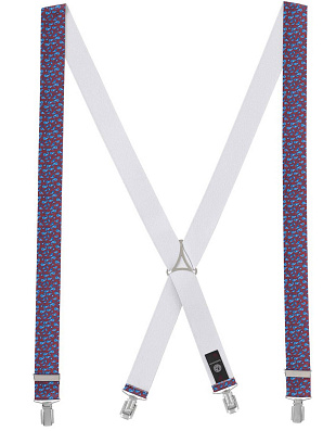 Подтяжки Lindenmann с рисунком огурцы на бордовом фоне | купить в интернет-магазине Olymp-Men