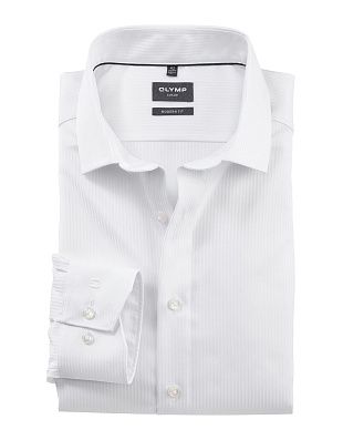 Сорочка классическая в фактурную полоску OLYMP Luxor, modern fit | купить в интернет-магазине Olymp-Men