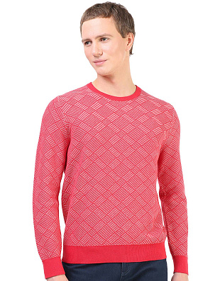 Пуловер красный с круглым вырезом Marvelis | купить в интернет-магазине Olymp-Men