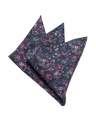 Платок-паше синий с цветочным рисунком Olymp | купить в интернет-магазине Olymp-Men