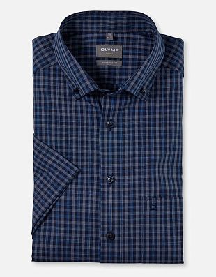 Рубашка мужская с коротким рукавом OLYMP Luxor, прямой крой