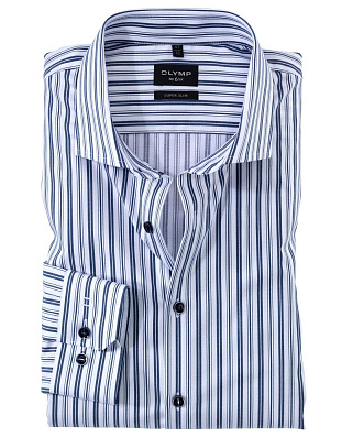 Сорочка классическая в синюю полоску OLYMP №6, супер слим | купить в интернет-магазине Olymp-Men
