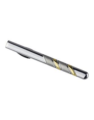 Зажим для галстука Lindenmann с золотистой вставкой, 55 мм | купить в интернет-магазине Olymp-Men