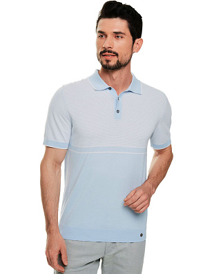 Поло мужское в полоску на пуговицах Gratude | купить в интернет-магазине Olymp-Men