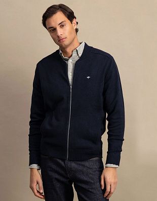 Кардиган хлопковый на молнии Fynch-Hatton | купить в интернет-магазине Olymp-Men
