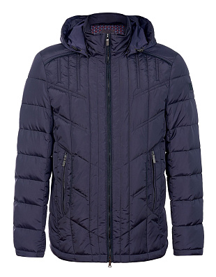 Куртка-пуховик мужская MEUCCI стеганая с капюшоном | купить в интернет-магазине Olymp-Men