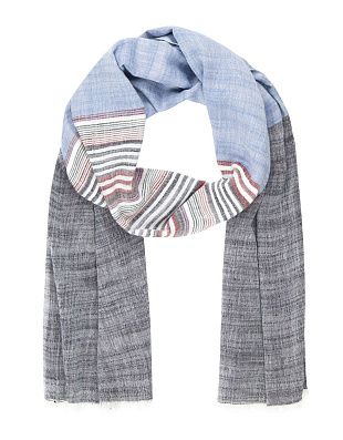 Шарф Lindenmann хлопковый в полоску | купить в интернет-магазине Olymp-Men