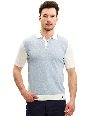 Поло мужское на пуговицах Gratude хлопок с шёлком | купить в интернет-магазине Olymp-Men