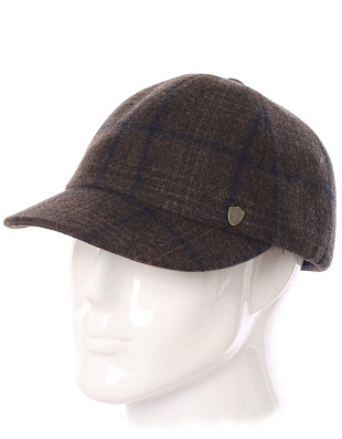 Бейсболка мужская коричневая шерстяная Guxen | купить в интернет-магазине Olymp-Men