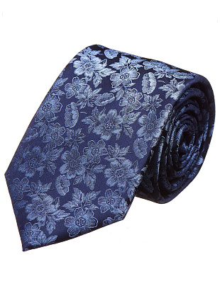 Галстук удлиненный Bernd Hennes с цветочным рисунком | купить в интернет-магазине Olymp-Men