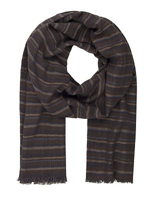 Шарф Lindenmann в синюю полоску | купить в интернет-магазине Olymp-Men