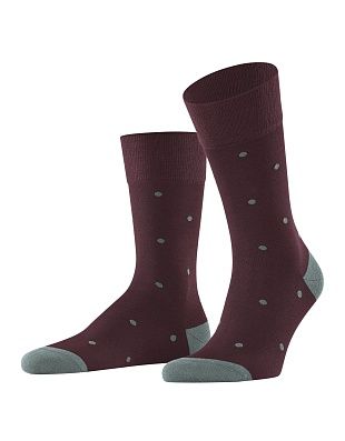 Носки мужские бордовые в горох FALKE | купить в интернет-магазине Olymp-Men