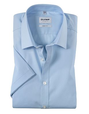 Сорочка однотонная OLYMP Level Five короткий рукав