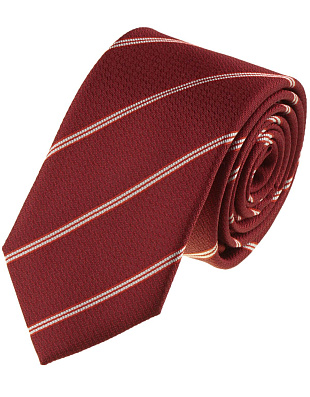 Галстук мужской в белую полоску Bernd Hennes, 7 см | купить в интернет-магазине Olymp-Men