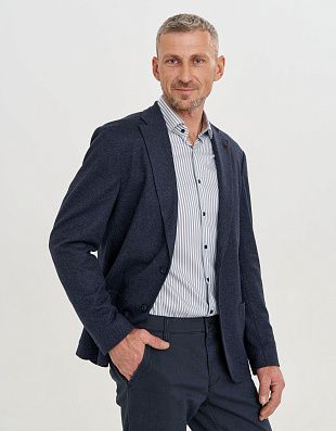 Пиджак мужской трикотажный синий Roy Robson | купить в интернет-магазине Olymp-Men